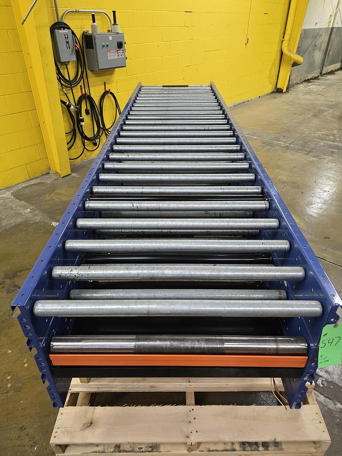 Used MHS 37.5" x 36' Roller Bed Conveyor (#547)