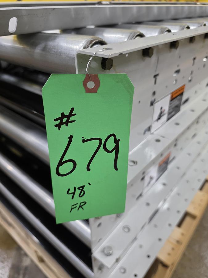 Used Hytrol 190E24EZ E24 Zero Pressure Roller Conveyor 30" x 20' (#679)