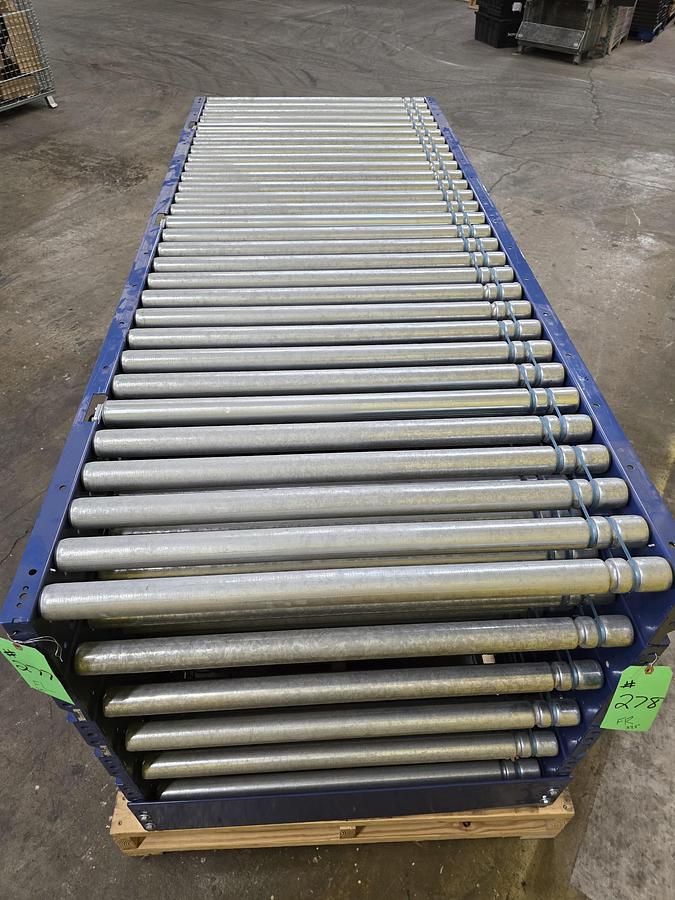 Used MHS Itoh Denki 37.5" x 37.5' MDR Zero Pressure Accumulation Roller Conveyor (#278)