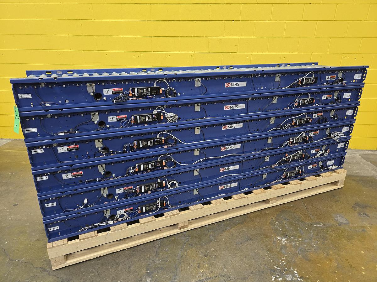 Used MHS Itoh Denki 22" x 40' MDR Zero Pressure Accumulation Roller Conveyor (#282A)