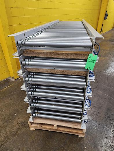 Used Itoh Denki MDR Zero Pressure Accumulation Roller Conveyor 30"bf x 10' (#325)