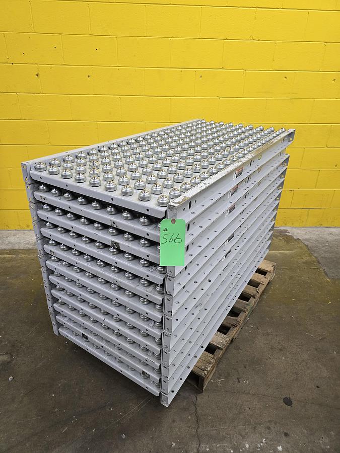 Used Hytrol Roller Ball Transfer Table Conveyor 30" x 63" (#565)