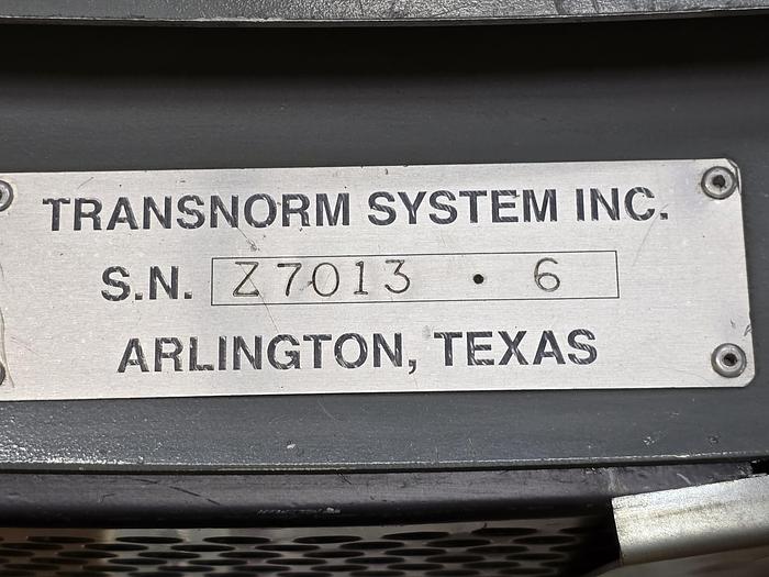 Used Transnorm 90 Degree Belted Curve Conveyor TS1500/140  27" Belt, 36" IR (#404)