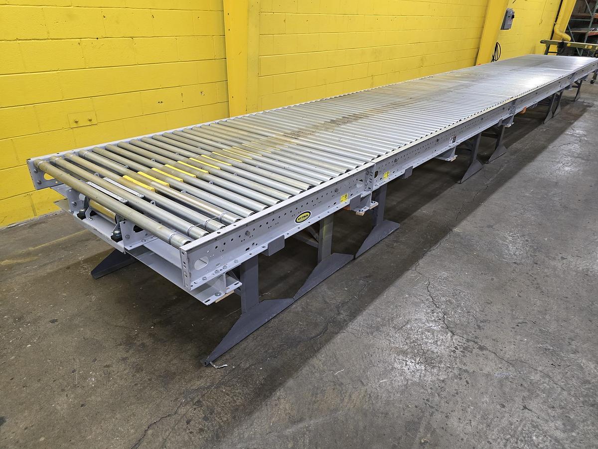Used Hytrol ABLR Live Roller Conveyor 54" x 73' (#599)