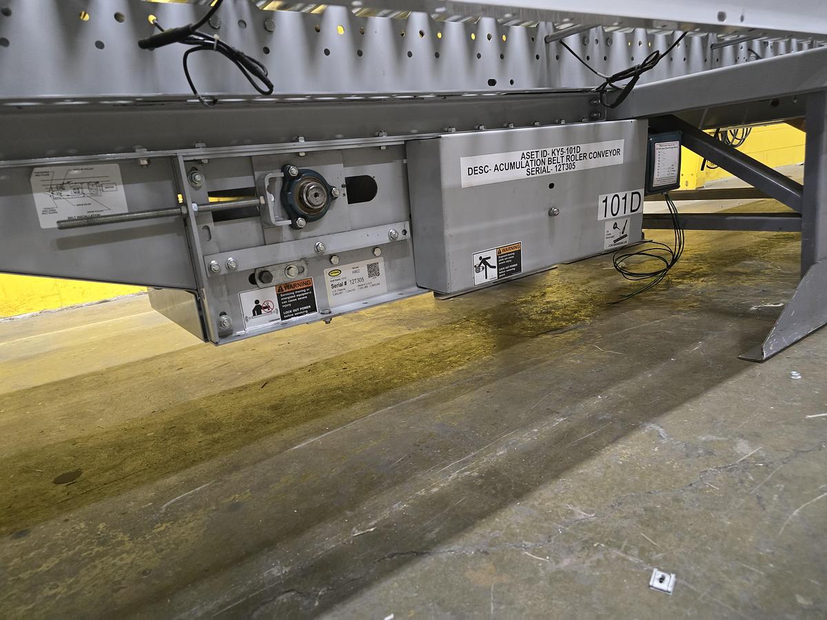 Used Hytrol ABEZ Zero Pressure Accumulation Roller Conveyor 54" x 99' (#598)
