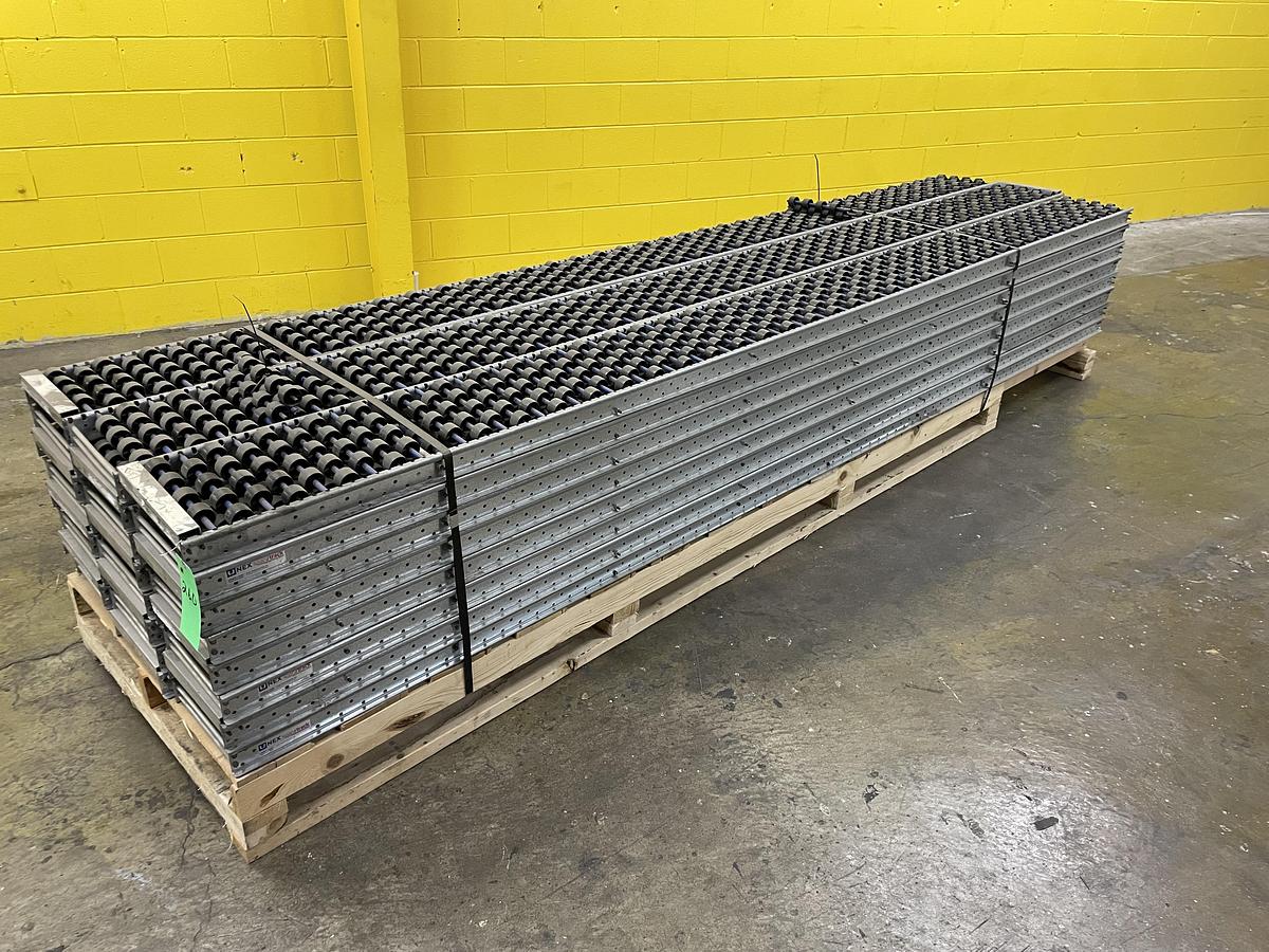 Used Span Track Carton Flow Conveyor 9.5" x 72" Lot of 4