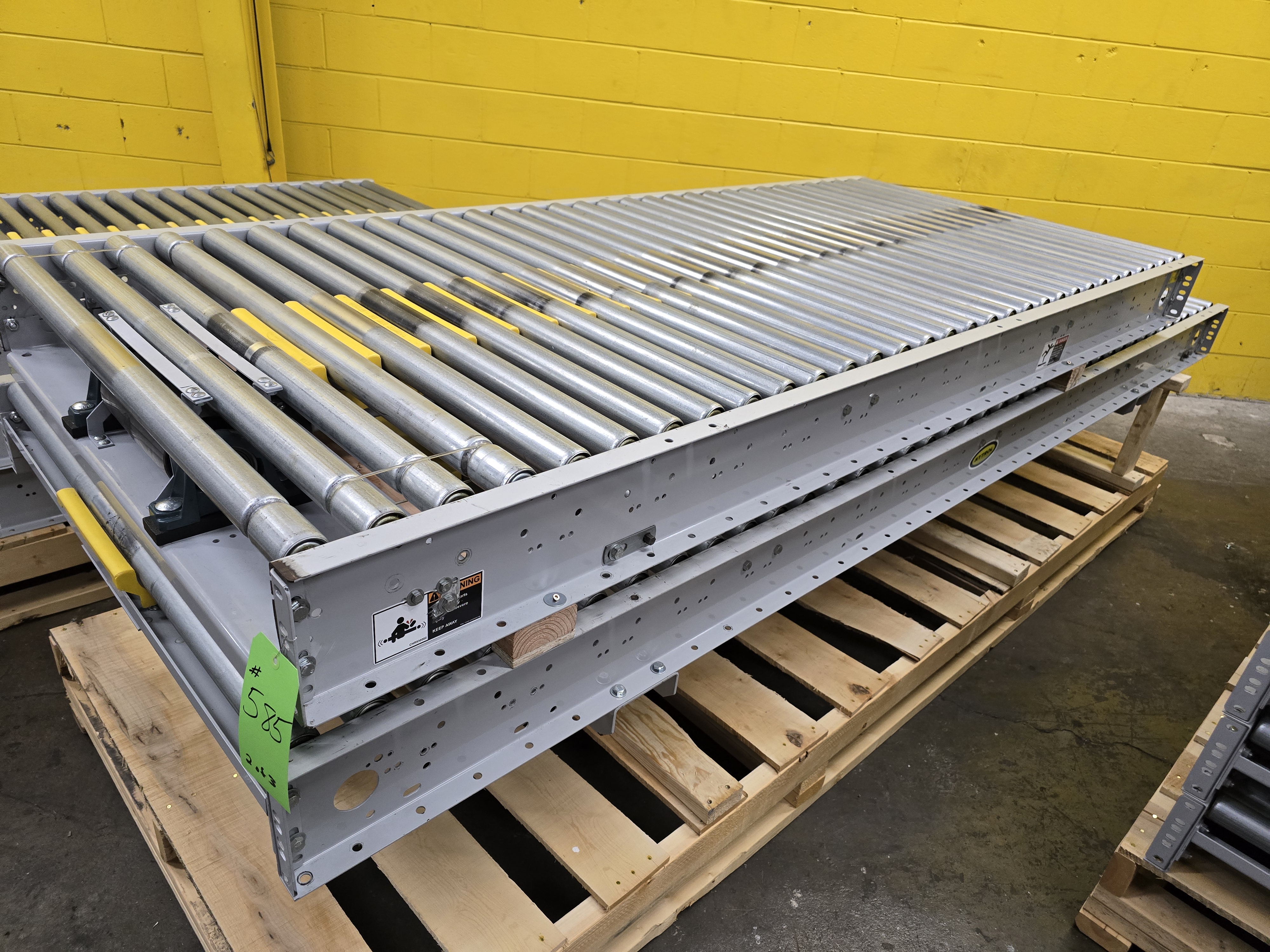 Used Hytrol ABLR Live Roller Conveyor 42" x 123' (#585)