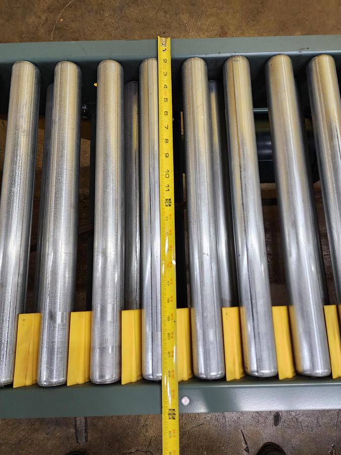 Used Hytrol 24" x 24' Live Roller V-Belt Conveyor (#169)