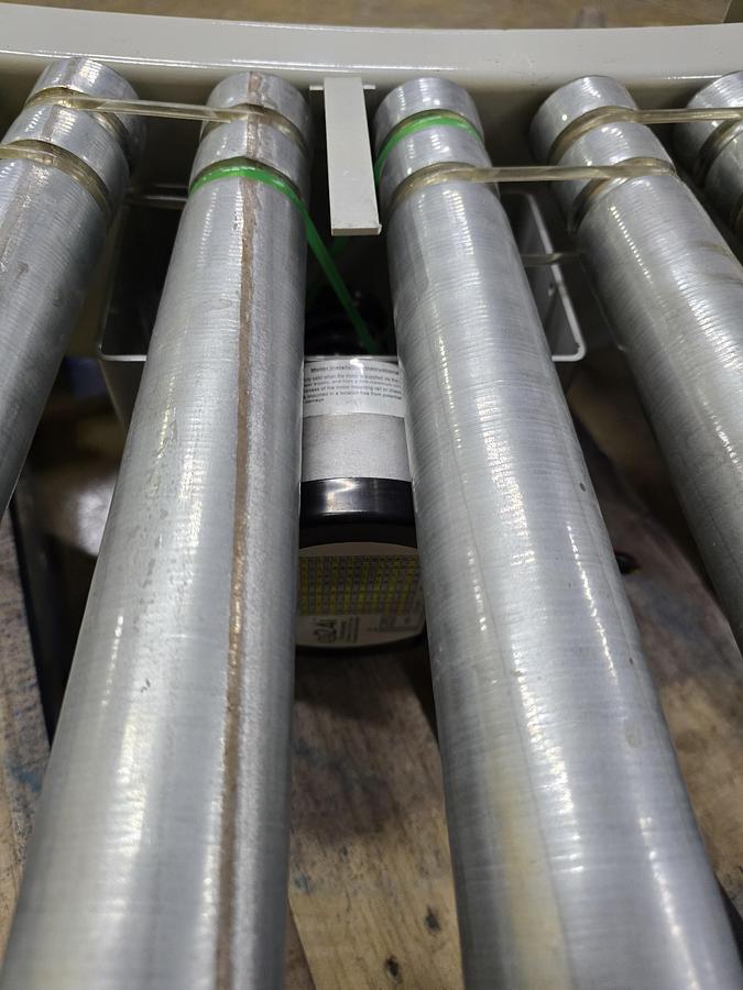 Used Hytrol 190E24EZC 24 volt Zero Pressure Accumulation Conveyor 90 Degree Curve 26" (#639)