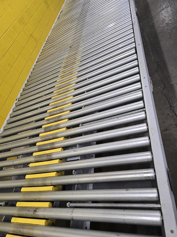 Used Hytrol ABLR Live Roller Conveyor 54" x 73' (#599)