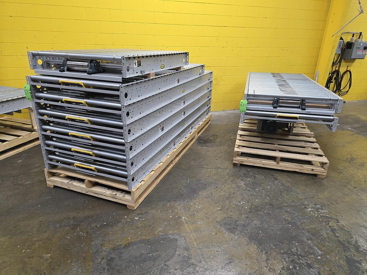 Used Hytrol ABLR Live Roller Conveyor 42" x 123' (#587)