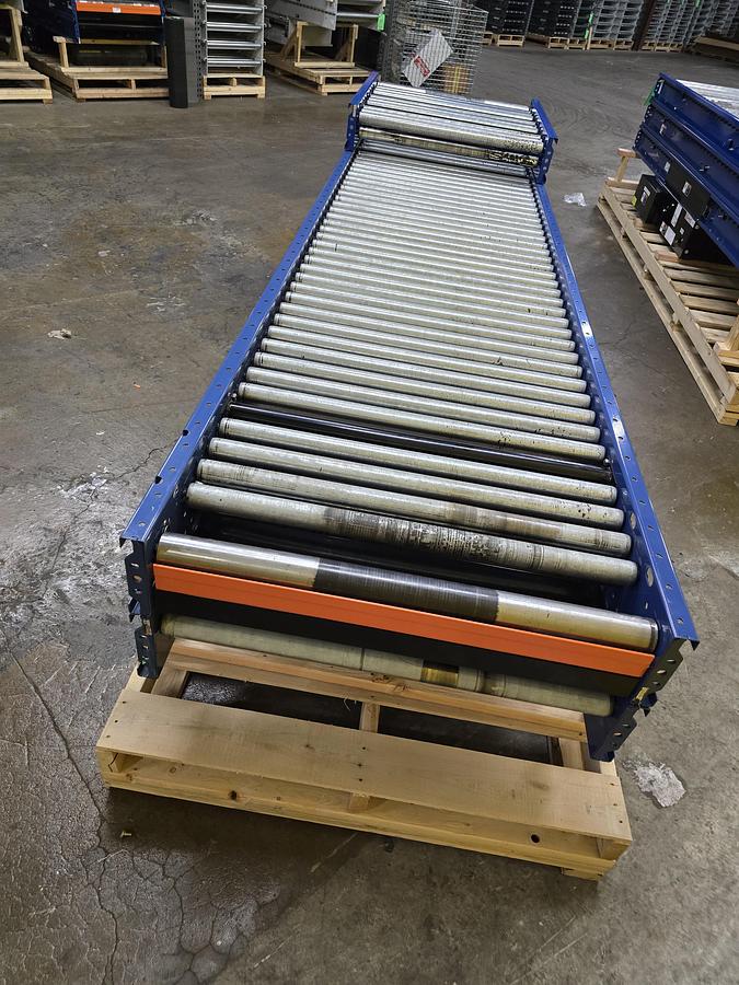 Used MHS 37.5" x 27'3" Roller Bed Conveyor (#545)