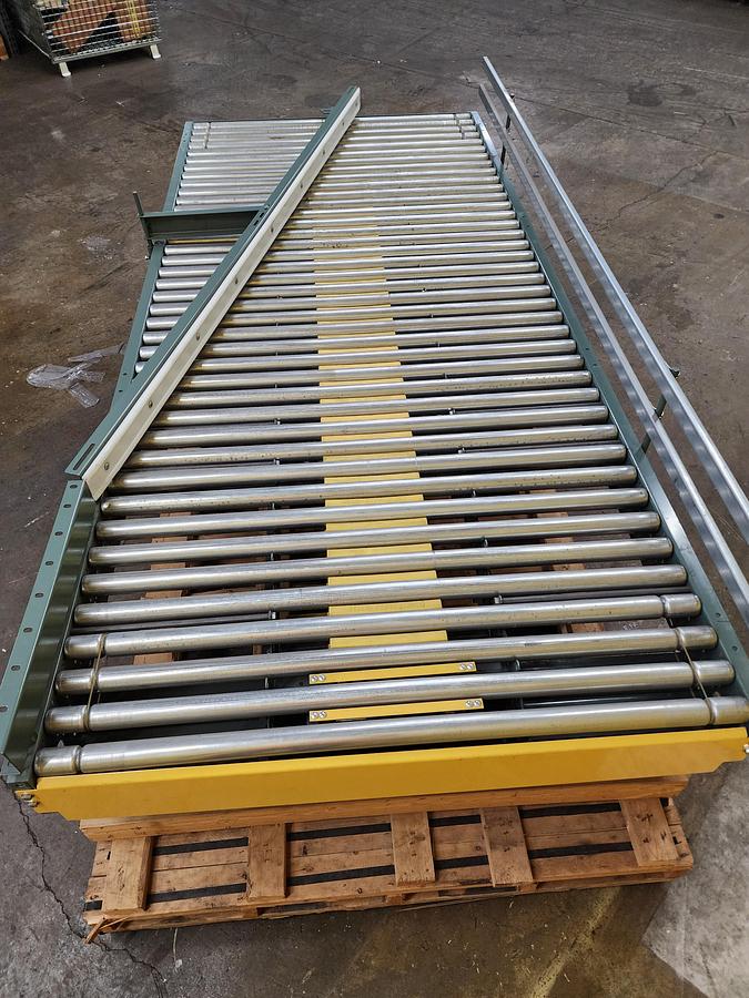 Used Hytrol ABLR Roller Bed Conveyor Merge Table 52"x10' (#170)