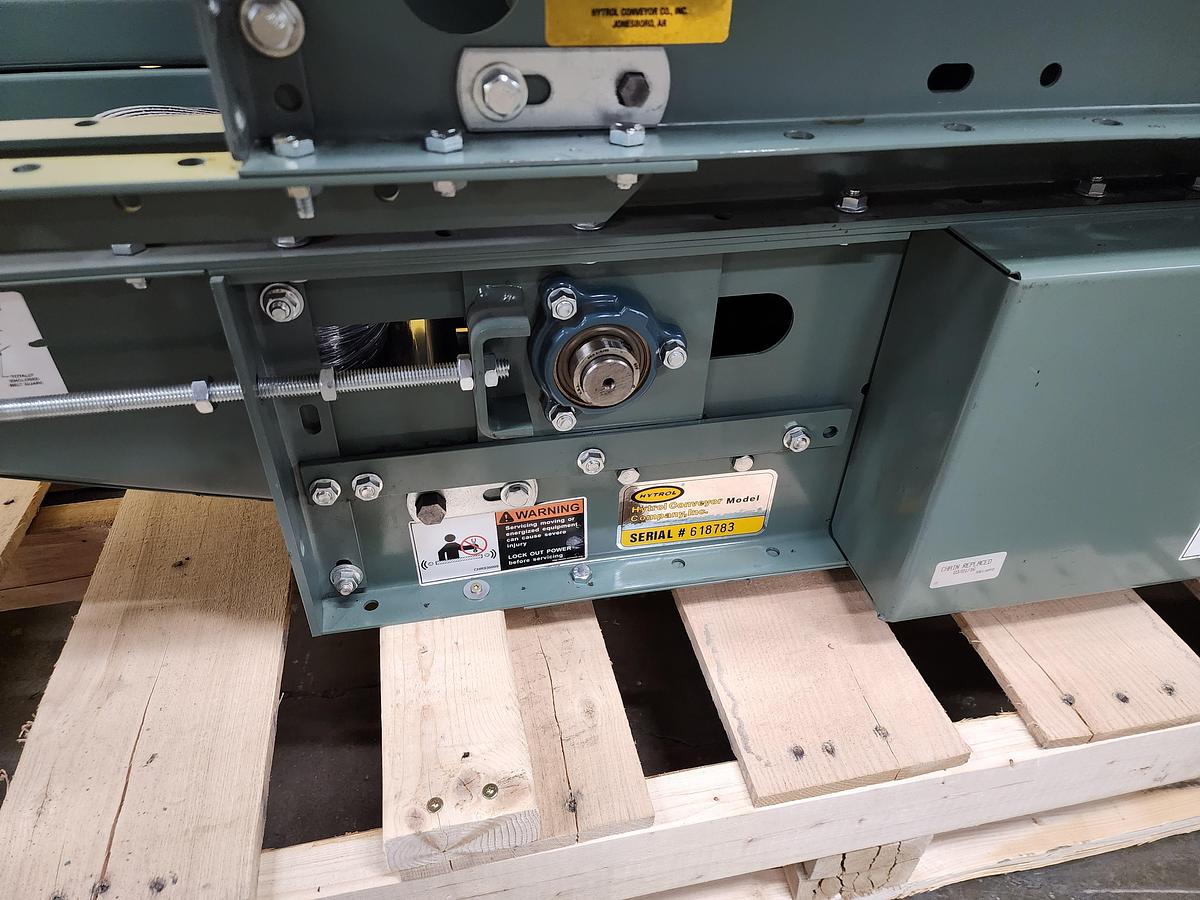 Used Hytrol ABEZ Zero Pressure Accumulation Roller Conveyor 24" x 12'6" (#196)