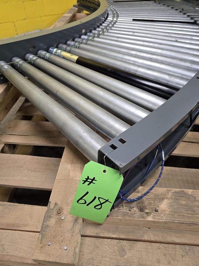 Intelligrated 33" Zero Pressure MDR 90 Degree Roller Curve Conveyor (#618)