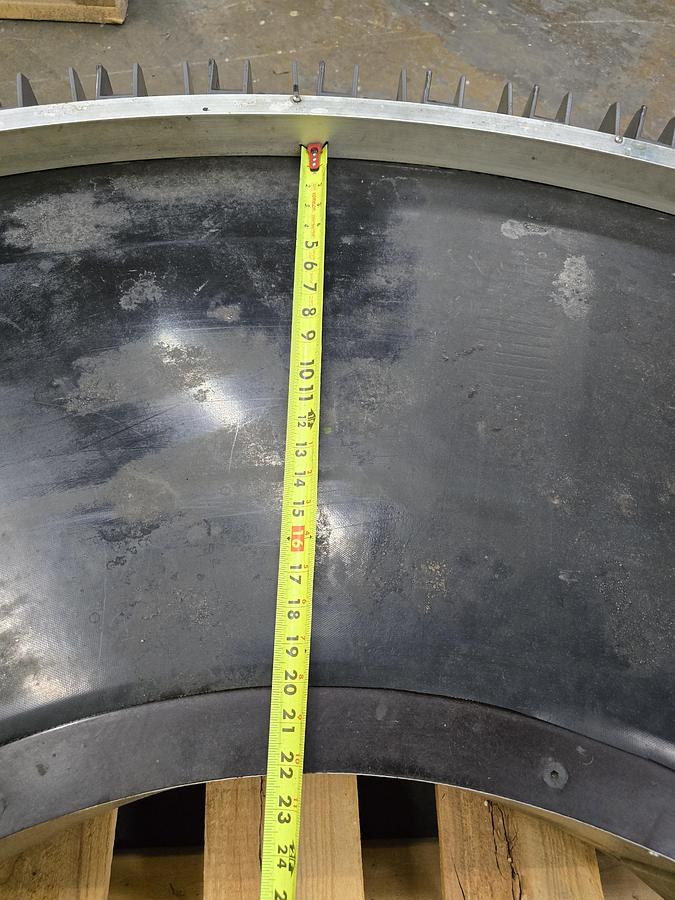 Used Transnorm 90 Degree Belted Curve Conveyor TS1500/100 20" Belt, 24" IR (#629)