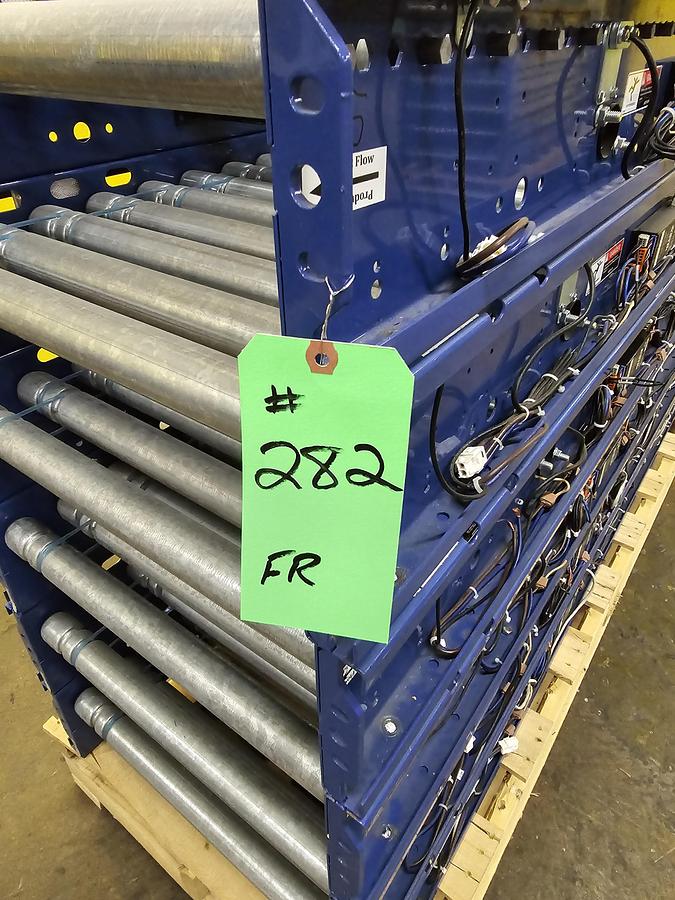 Used MHS Itoh Denki 22" x 40' MDR Zero Pressure Accumulation Roller Conveyor (#282A)