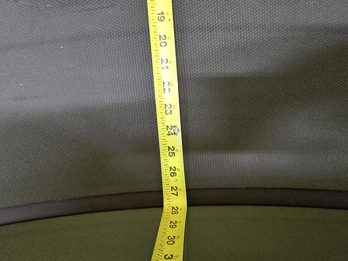 Used Transnorm 63 Degree Belted Curve Conveyor TS1500/140 V2 27" Belt, 67" IR (#402)