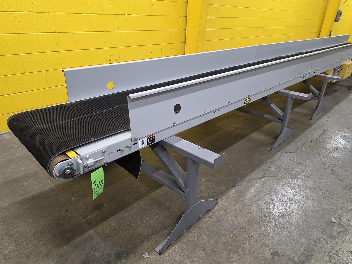 Used Hytrol TA Slider Bed Belt Conveyor 30" x 98'6" (#640)