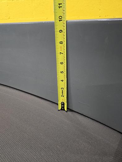 Used Transnorm 63 Degree Belted Curve Conveyor TS1500/140 V2 27" Belt, 67" IR (#403)