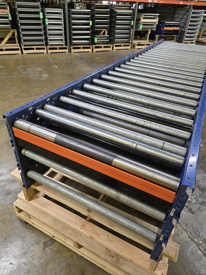 Used MHS 37.5" x 36' Roller Bed Conveyor (#547)