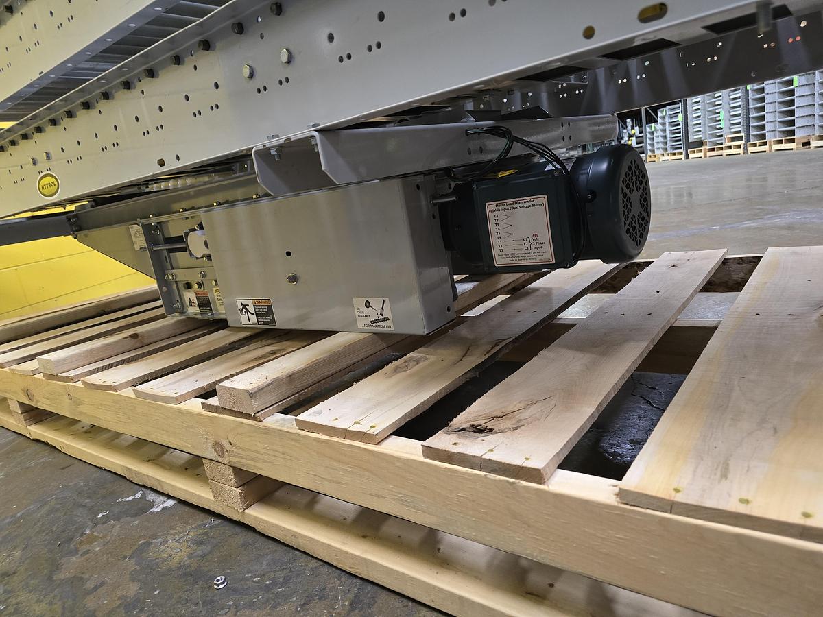 Used Hytrol ABLR Live Roller Conveyor 42" x 123' (#587)