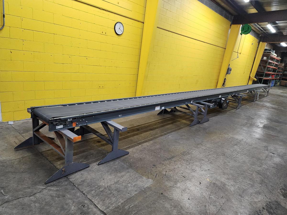 Used Intelligrated Roller Bed Belt Conveyor 24" x 51' (#113-119)