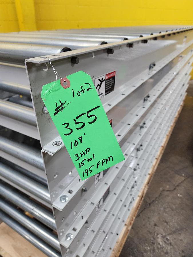 Used 2023 Intelligrated Roller Bed Belt Conveyor 30.5" x 108' (#355) 