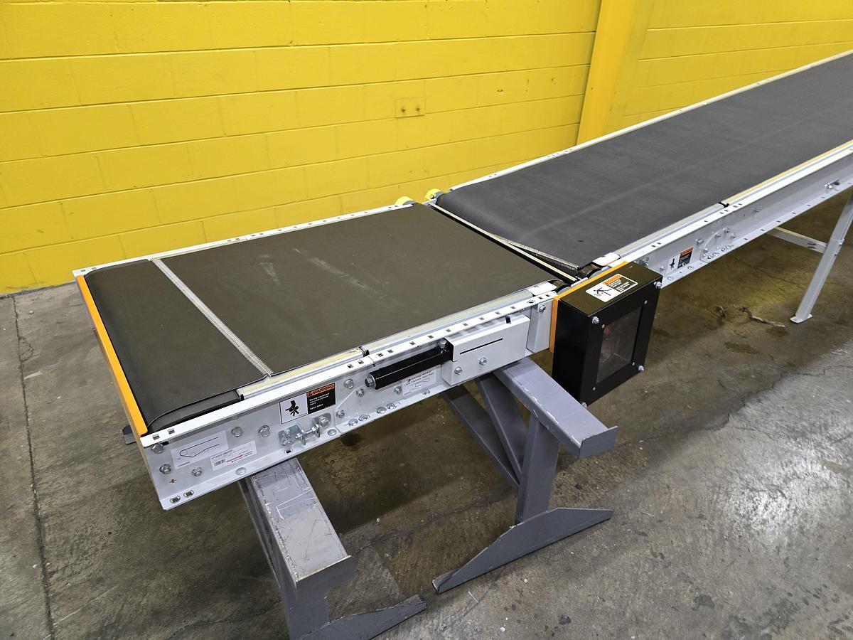 Used Intelligrated Roller Bed Incline / Decline Belt Conveyor 30.5" x 39'4" (#346)