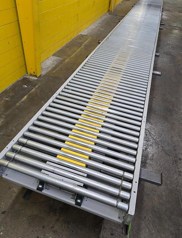 Used Hytrol ABLR Live Roller Conveyor 42" x 71' (#588)