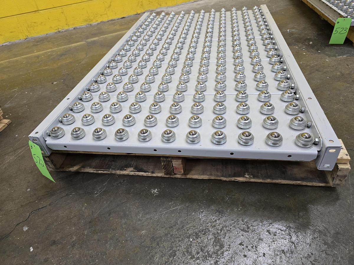 Used Hytrol Roller Ball Transfer Table Conveyor 36" x 60" (#572)