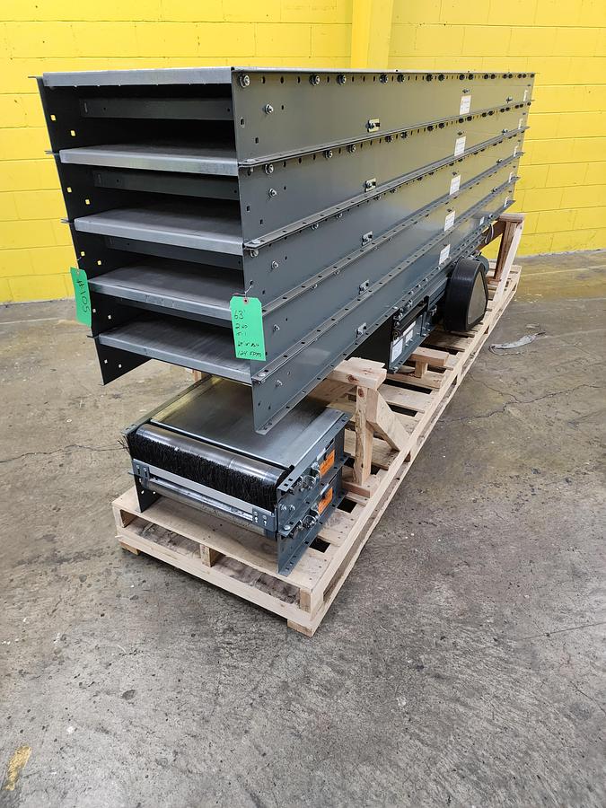 Used Intelligrated Slider Bed Belt Conveyor 24.5" x 63' (#105)