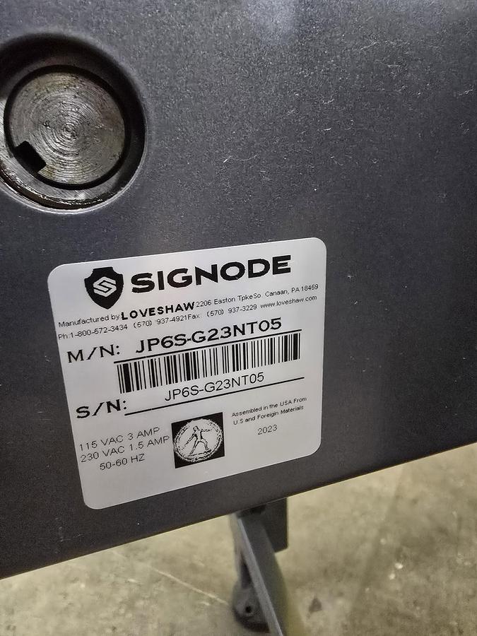 Used Signode TA Slider Bed Belt Conveyor 20" x 6' (#532)