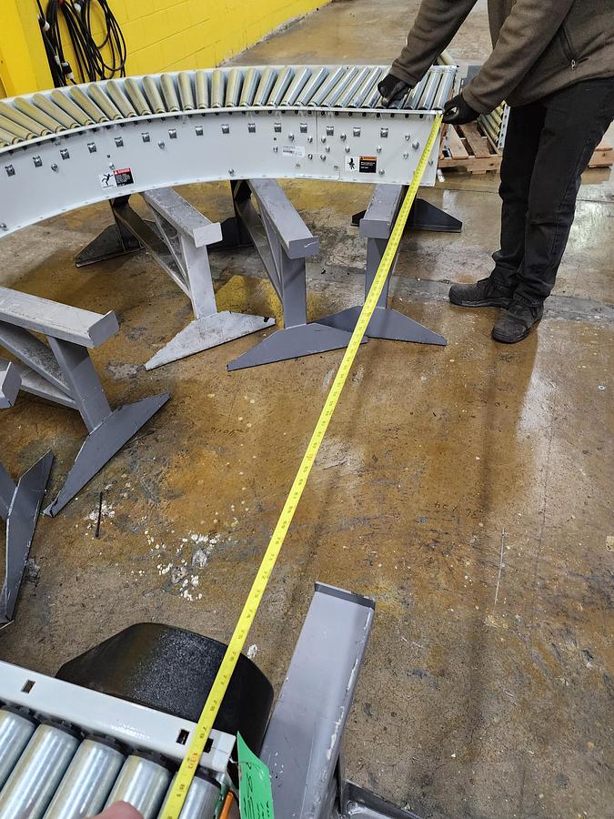 2023 Intelligrated 24.5" x 180 Degree Curve Roller V Belt Conveyor (#380)