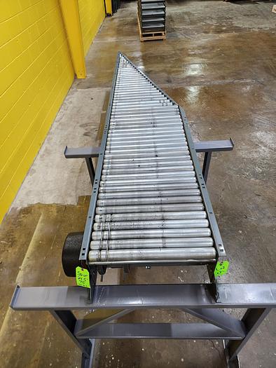 Used Intelligrated 24.5" Left Hand Powered Live Roller Spur (#36)