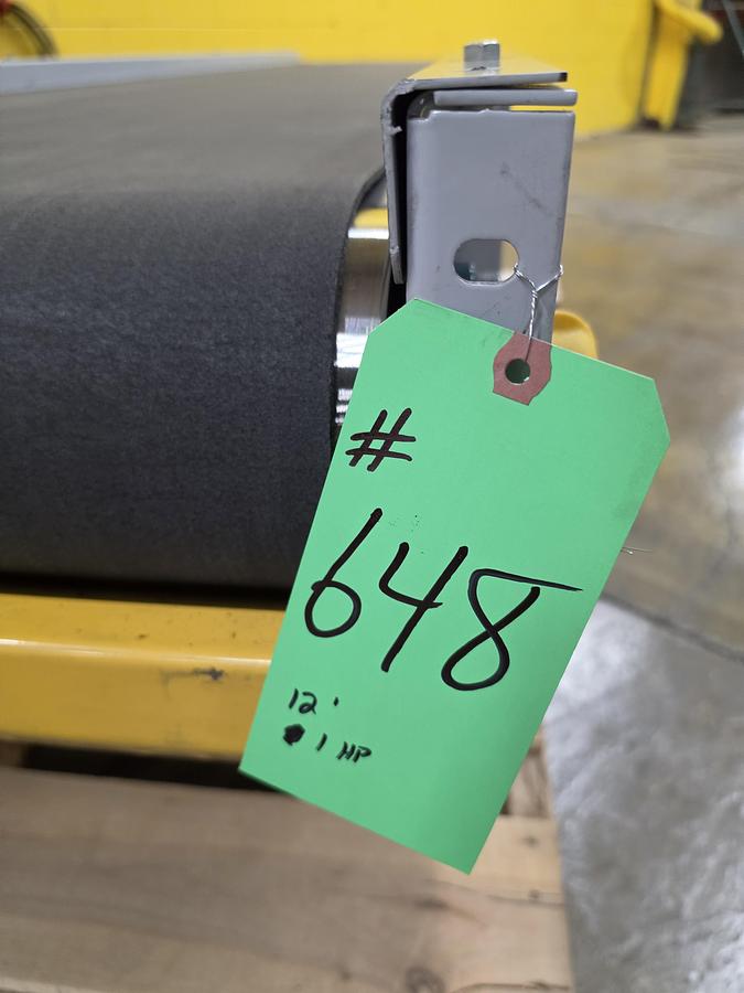 Used Hytrol TH Trash Line Belt Conveyor 34" x 114'3" w/ Elevation Change Hitch (#556)