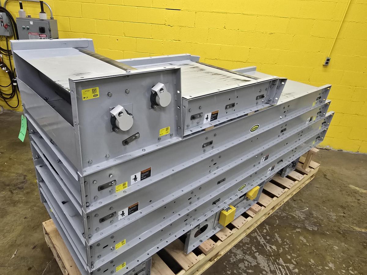 Used Hytrol TH Trash Line Belt Conveyor 34" x 44' w/ Elevation Change Hitch (#561)