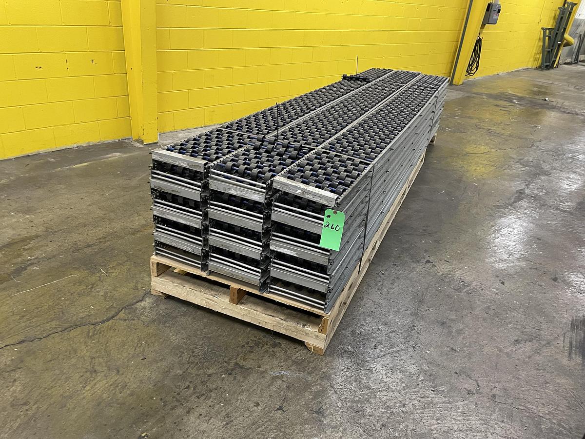 Used Span Track Carton Flow Conveyor 9.5" x 72" Lot of 4