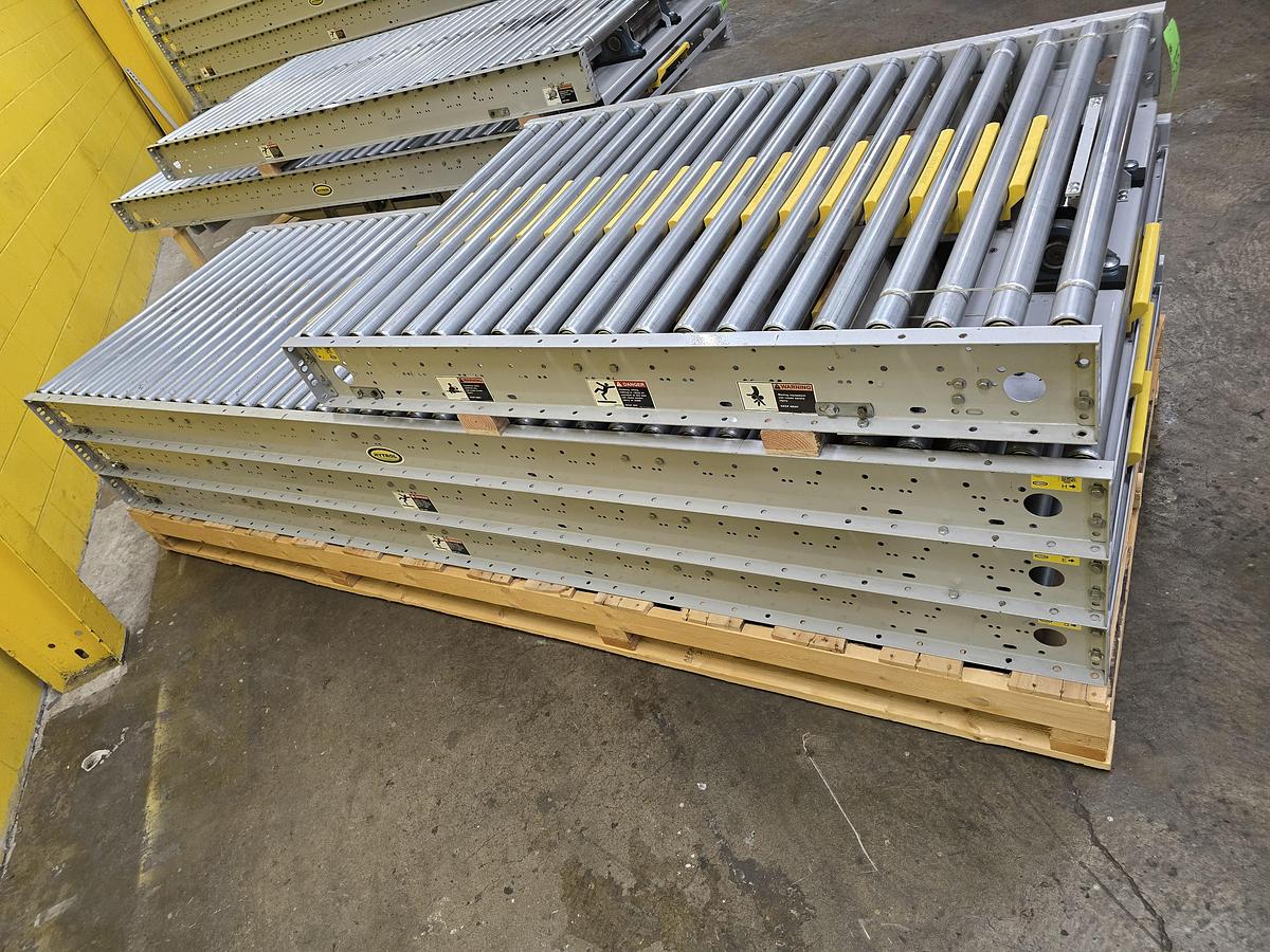 Used Hytrol ABLR Live Roller Conveyor 42" x 123' (#585)