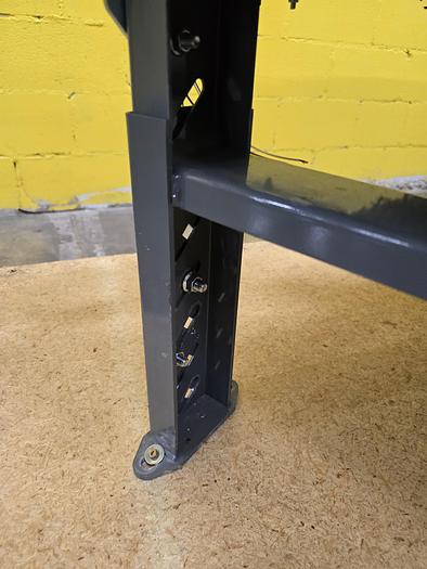 Used Transnorm 63 Degree Belted Curve Conveyor TS1500/140 V2 27" Belt, 67" IR (#403)