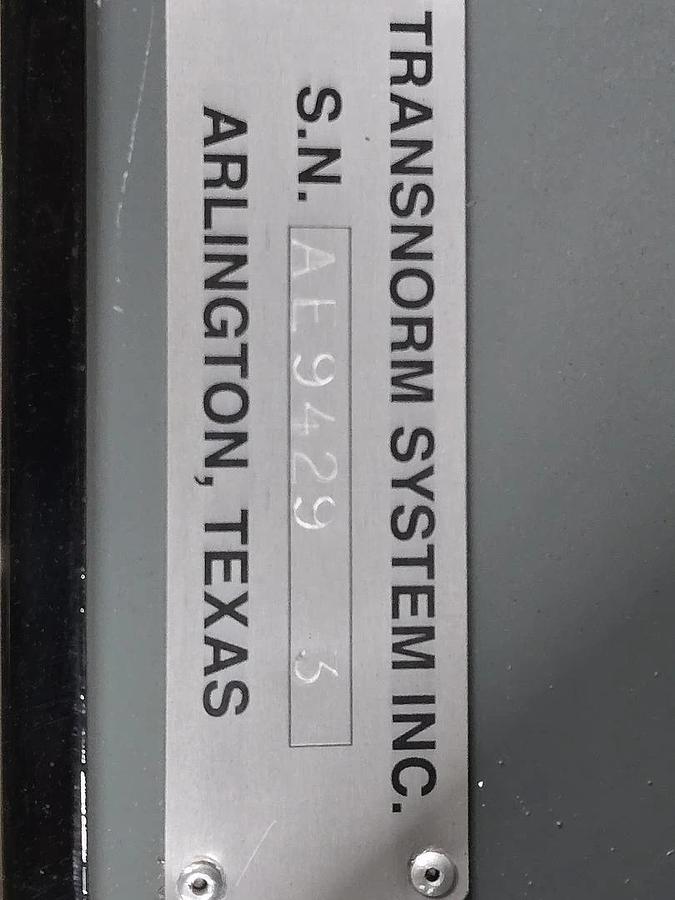 Used Transnorm 90 Degree Belted Curve Conveyor TS1500/140 V2 27" Belt, 84.8" IR(#405)