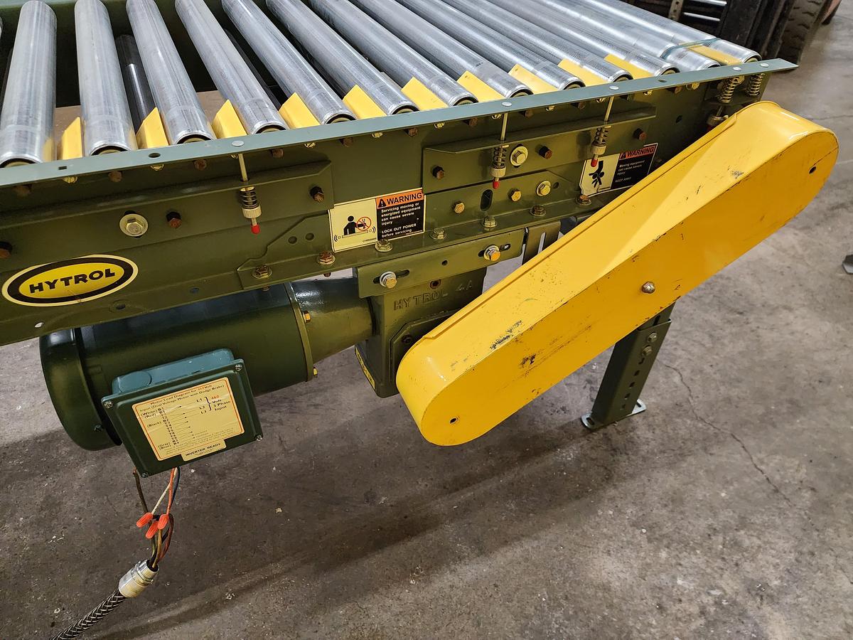 Used Hytrol 70 Degree Live Roller Curve Conveyor 30" (#33)