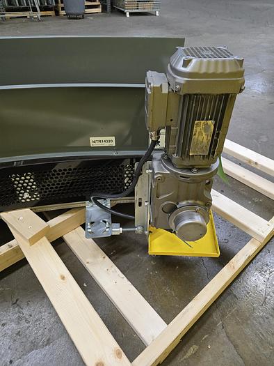 Used Transnorm 90 Degree Belted Curve Conveyor TS1500/140 V2 27" Belt, 97" IR (#391)