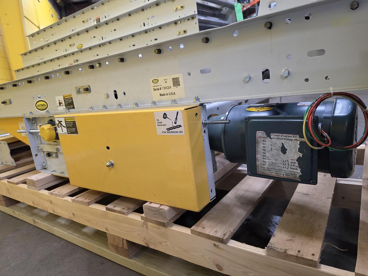 Used Hytrol Roller Bed Belt Conveyor 30" x 79' (#655)