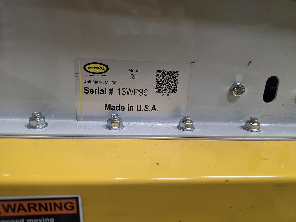 Used Hytrol Roller Bed Belt Conveyor 30" x 79' (#655)