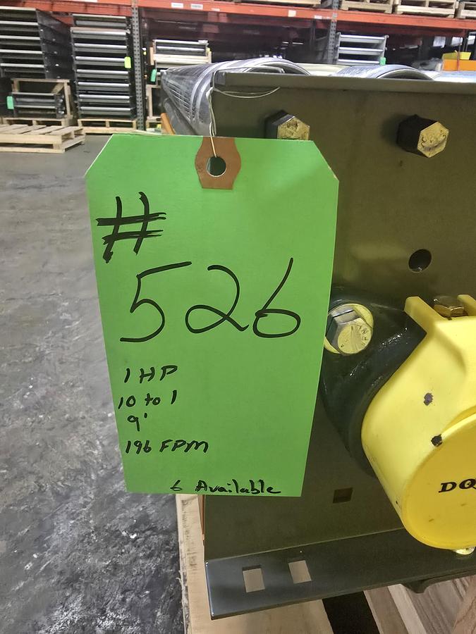 2018 Intelligrated 30.5"w x 9' Live Roller V-Belt Conveyor (526)