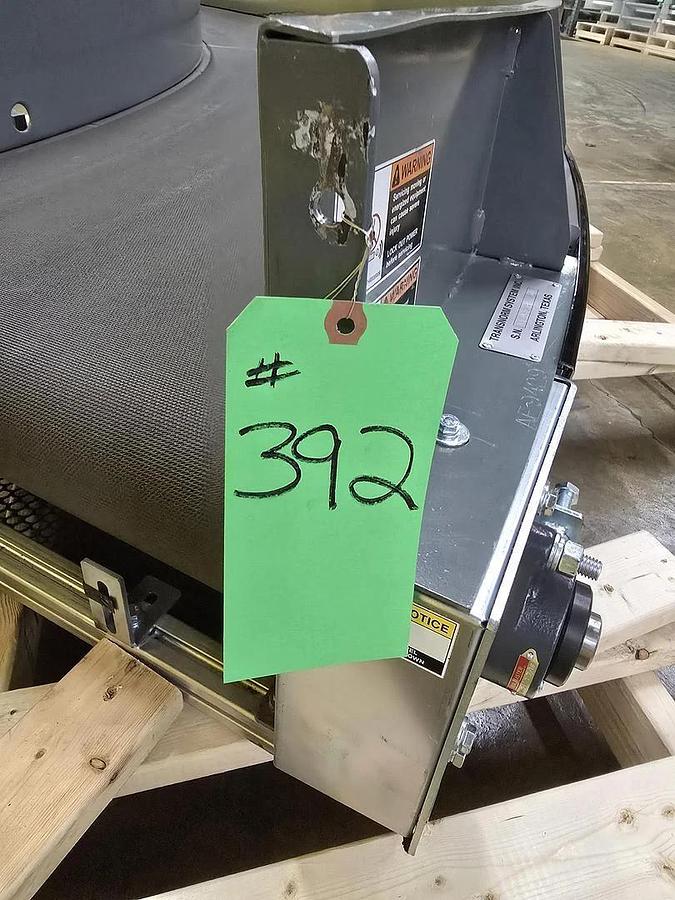 Used Transnorm 90 Degree Belted Curve Conveyor TS1500/140 V2 27" Belt, 84.8" IR(#405)