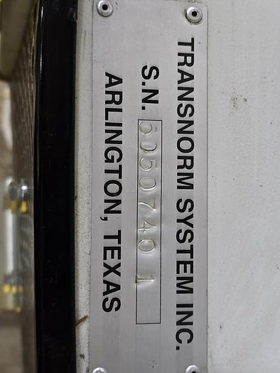 Used Transnorm 90 Degree Belted Curve Conveyor TS1500/140 V2  34" Belt, 47" IR