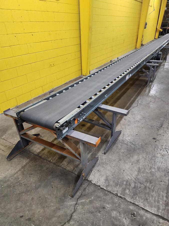 Used Intelligrated Roller Bed Belt Conveyor 24" x 51' (#113-119)