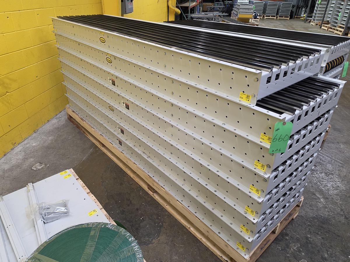 Used 2020 Hytrol PROSORT MRT 30" X 100' Narrow Belt Sortation Conveyor with 7 Diverts & Spurs (#660)